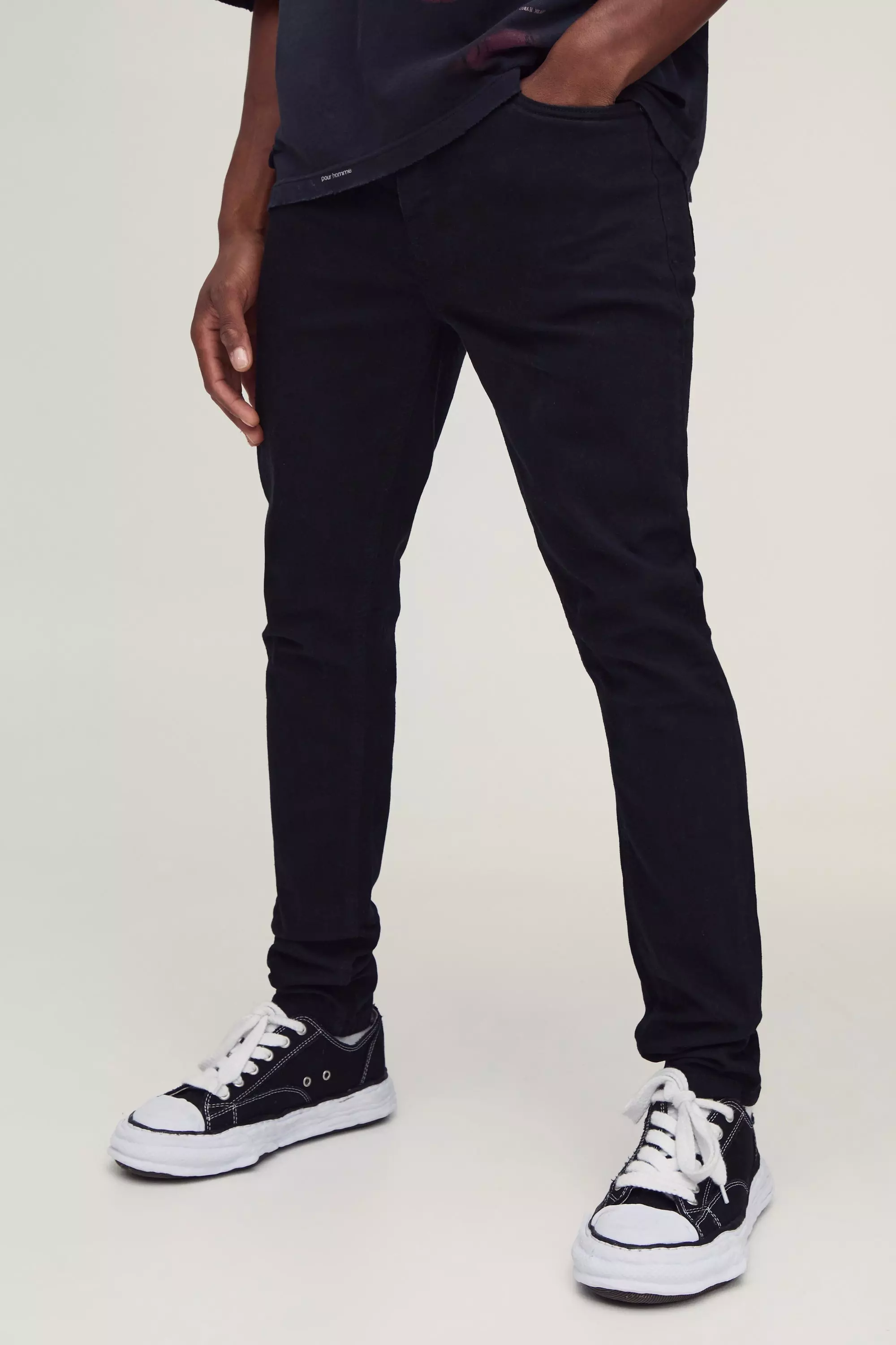 Pacsun drop skinny black jogger pants on sale